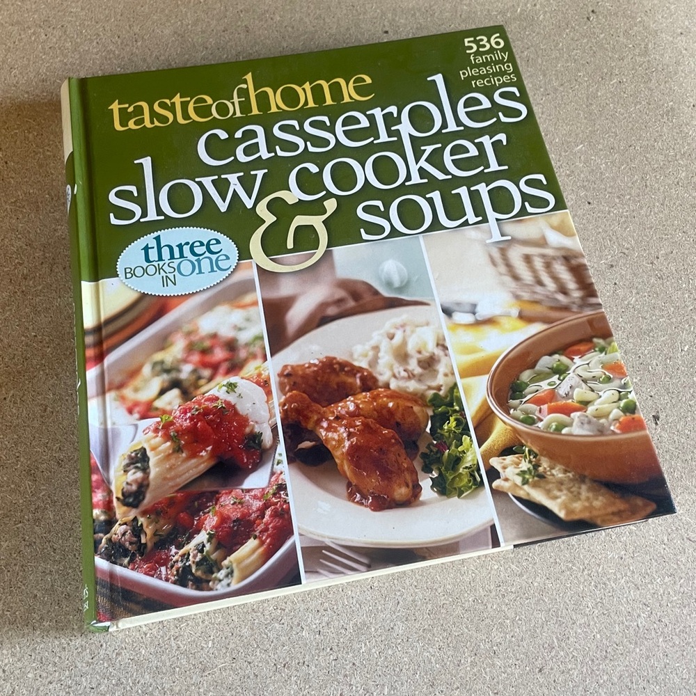 Taste Of Home Green and White Cookbook